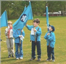 Beavers on parade