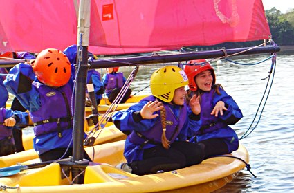 Scouts sailing