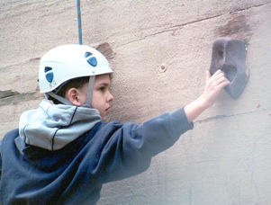 climbing boy